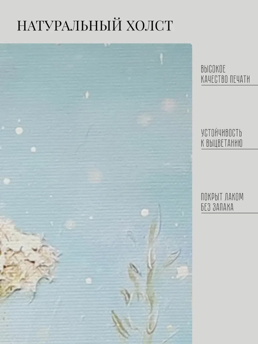 Картина на стену интерьерная на холсте 43х43 см