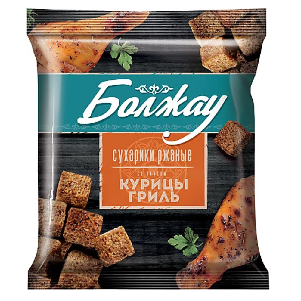 Сухарики ржаные Болжау курица гриль 40 гр