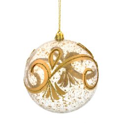GAEM Набор из 12шт Украшение новогоднее Шар "Золотое напыление", D10 см, L44 W33 H11 см