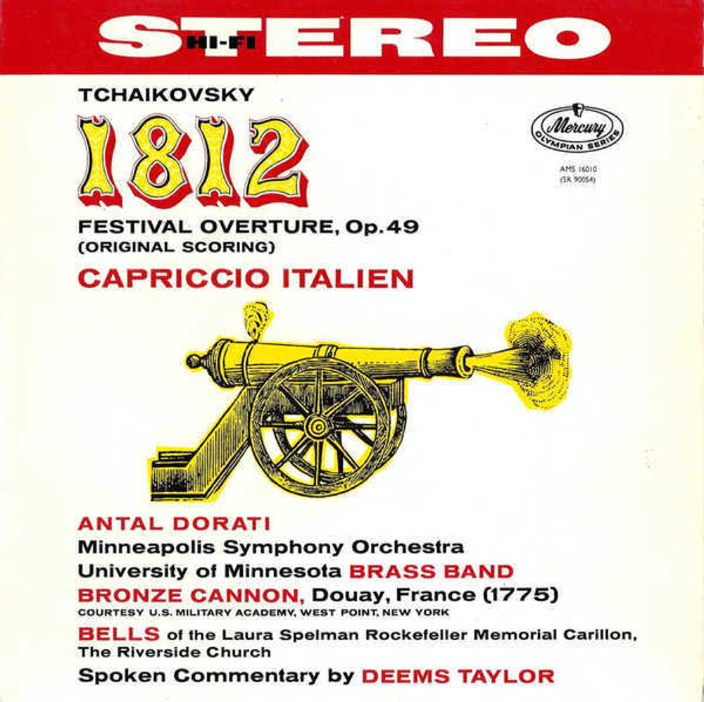 Minneapolis Symphony Orchestra, Antal Dorati / Tchaikovsky: 1812 Festival Overture Op. 49, Capriccio Italien (2LP)