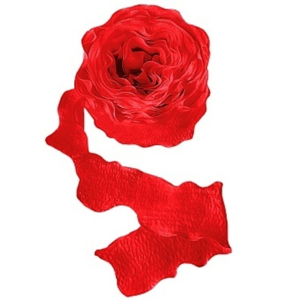 Лента тканевая (4 см*9,14 м) Нежная волна Красный