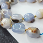 Халцедон, крупная галтовка, 12-15 мм, камни овалы бочонки, штучно