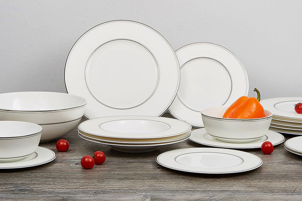 Обеденный сервиз 27 предметов на 6 персон Anna Lafarg Emily Жемчуг