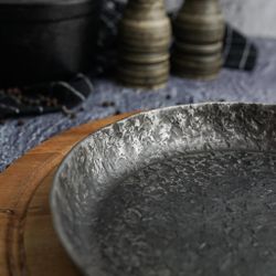 Сковорода для подачи 20 см h2,5 см круглая без ручки " " углерод. сталь ИНДУКЦИЯ P.L.