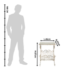 Кофейный столик "Антик" Металл,дерево 46x37x67см