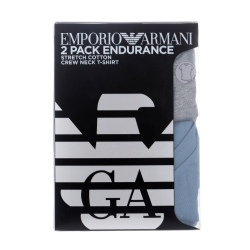 Набор мужских футболок 2в1 (серый, серо-голубой) Emporio Armani 111267_4F720 15349