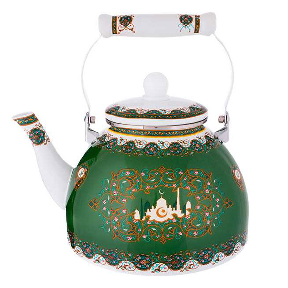 ЧАЙНИК AGNESS ЭМАЛИРОВАННЫЙ, СЕРИЯ СУРА 4 Л (КОР=8ШТ.), 2Й СОРТ