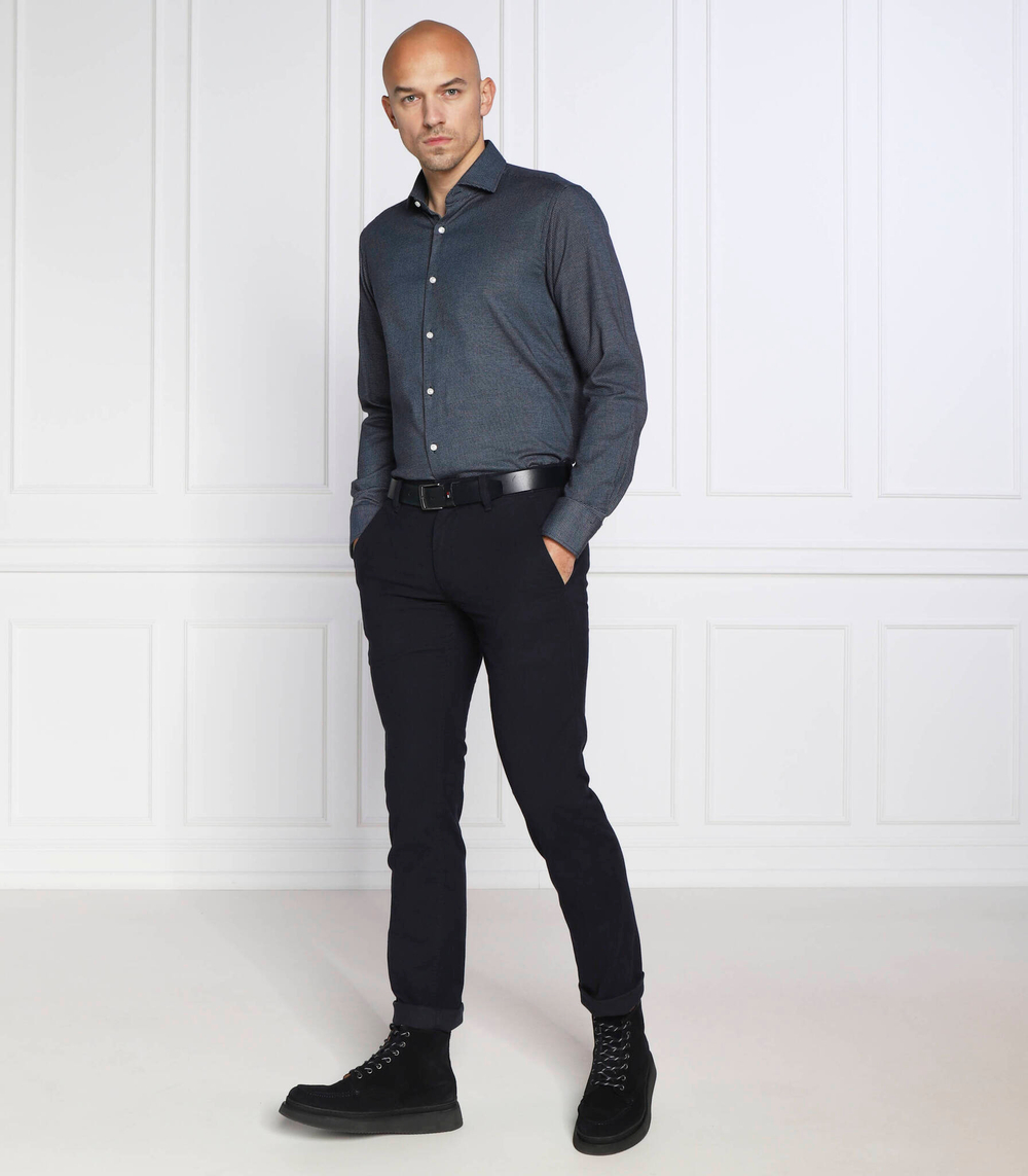 рубашка h-joe-spread-c1-222 BOSS BLACK - темно-синий(50484231)