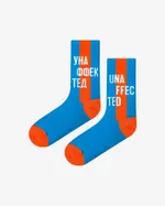 Носки Unaffected Text Голубые