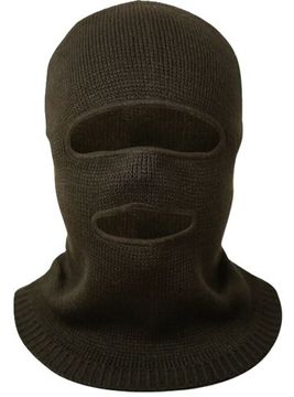 Подшлемник-маска ОМОН на флисовой подкладке (2 лицевых выреза) цв.черный