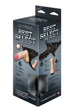 Черный пояс для женщин BEST SELECT с 3 насадками