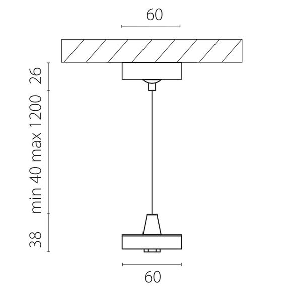 Подвес с верхней светящейся частью к 21443x-214440/21448x/21449x LED 5W 395Lm 3000K Lightstar 590057-4000