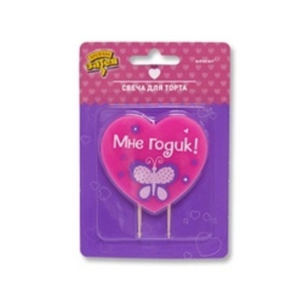 Свеча д/торта 1-й ДР Девочка