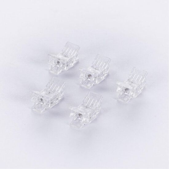 A32-05-1CCT КОННЕКТОР ПРЯМОЙ ДЛЯ ОДНОЦВЕТНОЙ СВЕТОДИОДНОЙ ЛЕНТЫ ШИРИНОЙ 5 ММ, В КОМПЛЕКТЕ 5 ШТ