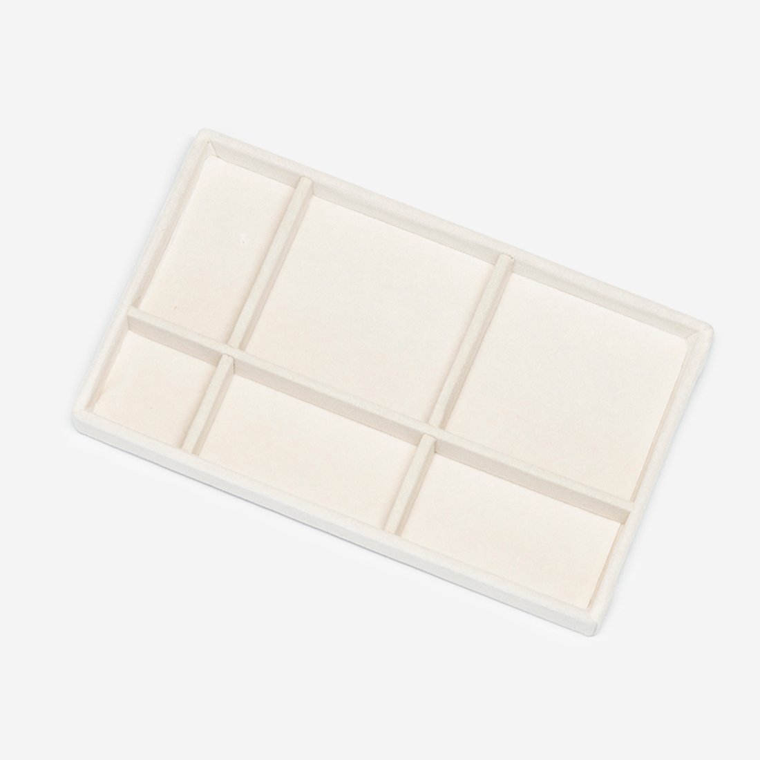 Органайзер для украшений №2, оттенок "Сливки", 210*120*24мм, велюр