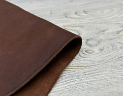 Альбагия цв. Коричневый / Albagia Dark Brown тощ. 1,8-2,0 мм, натуральная кожа