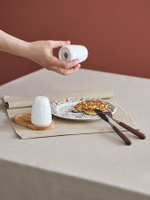 Набор для соли и перца birds of paradise на деревянной подставке