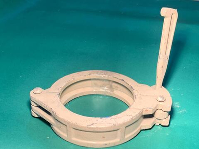 Хомут бетоновода Waitzinger DN150 (ZX) клиновой B195114 (WAI107578) (NEW TYPE)