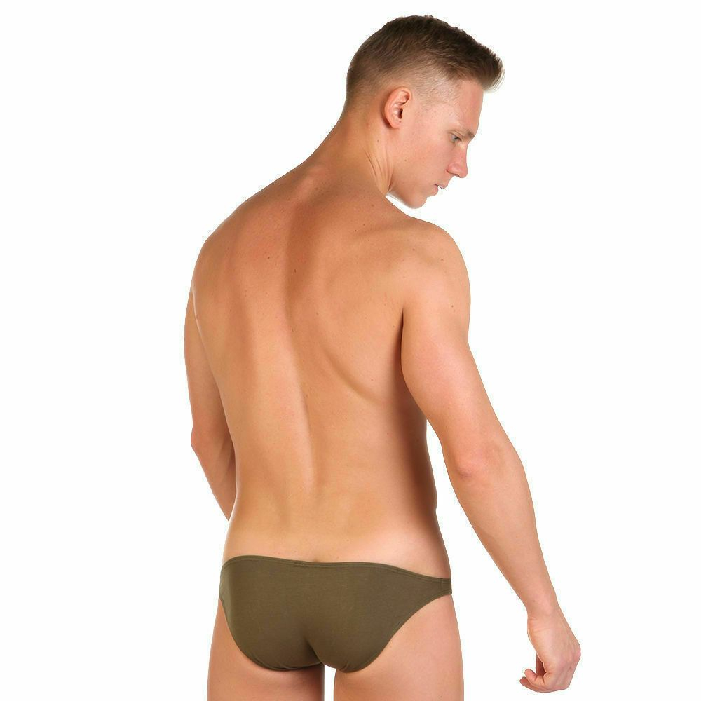 Хлопковые трусы-слипы с заниженной посадкой (Размер: L) (Цвет: фиолетовый)