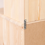 Тумба, 48х39х81, Лена, однодверная, из массива дерева, с ящиком, буфет для кухни, лак, Dipriz