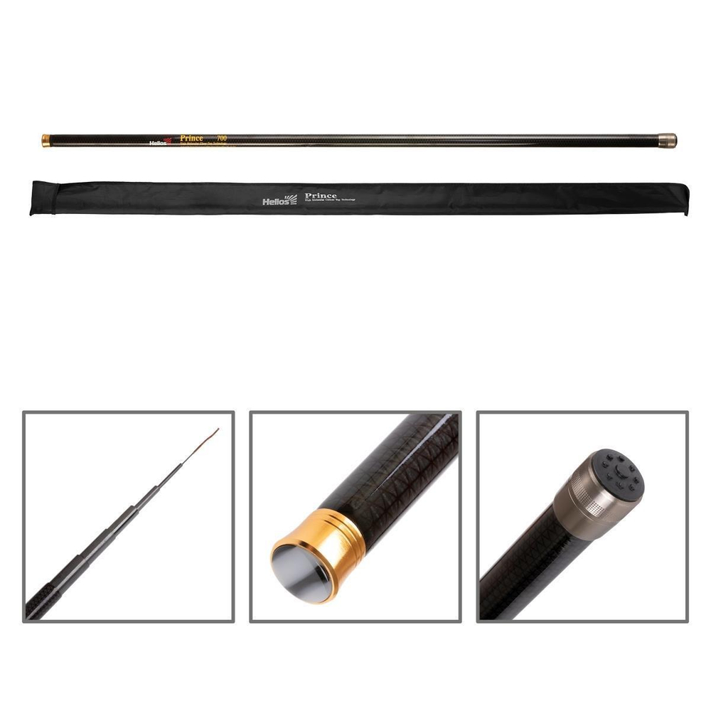 Удилище маховое Prince carbon, 7m, 10-30g (HS-P-700) Helios