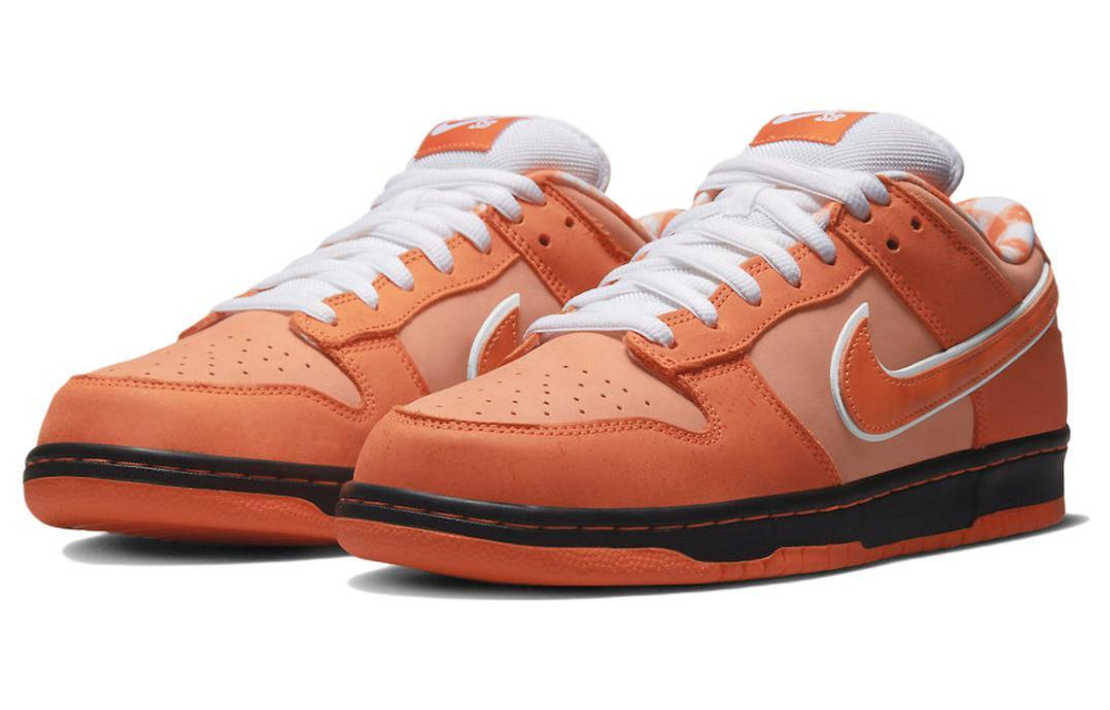 CONCEPTS x Nike Dunk SB "Orange Lobster" non-slip shock absorption wear-resistant low-top sneakers for men and women the same style Orange orange Lobster