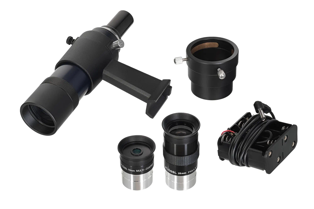 Телескоп Добсона Levenhuk New Skyline PRO 10 (250/1270) Retractable - аксессуары: окуляры и искатель в комплекте