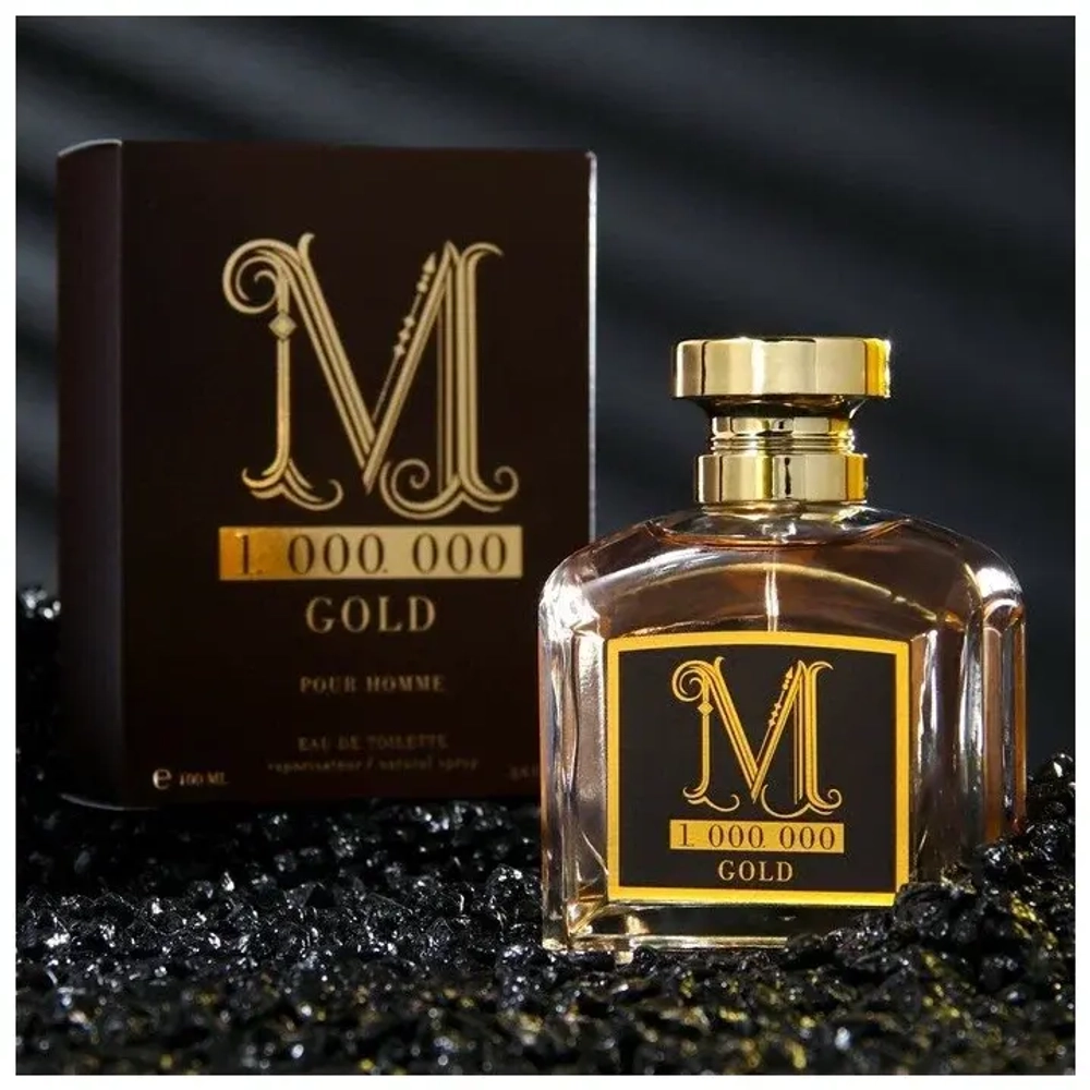Туалетная вода для мужчин "CLASSIC M 1. 000. 000 GOLD" 100мл Россия