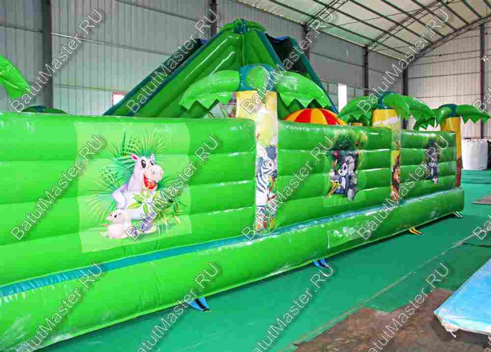 Коммерческий надувной батут "Джунгли малый"