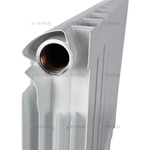 STOUT ALPHA 350 10 секций радиатор биметаллический боковое подключение (белый RAL 9016)