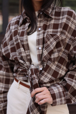 рубашка в крупную клетку