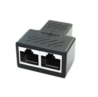 Проходной адаптер, соединитель интернет кабеля RJ45-RJ45, разветвитель для компьютерного кабеля 8P8C