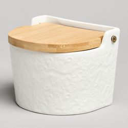 БАНКА ДЛЯ СОЛИ С ДЕР.КРЫШКОЙ LEFARD "MUSE" 11,5*11*9,5 СМ 450 МЛ