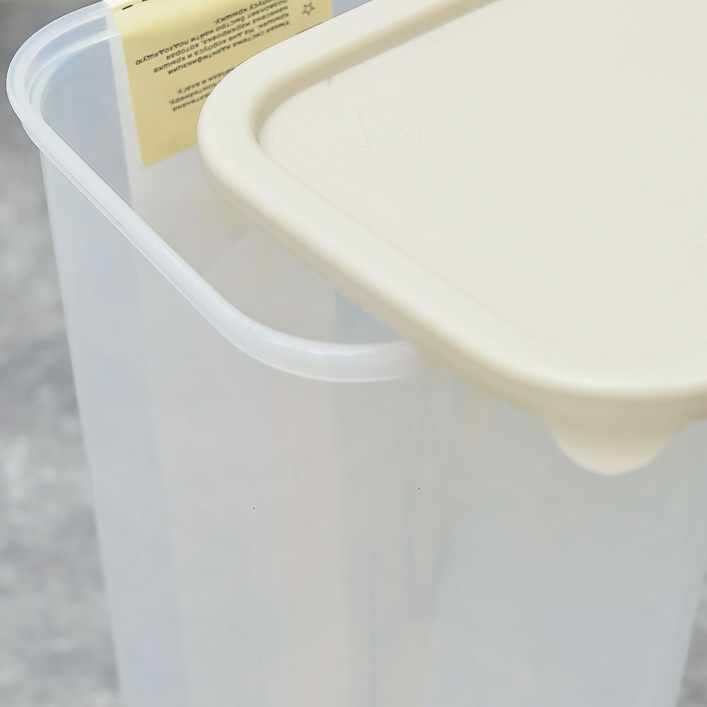 Банка для сыпучих продуктов 1,9л "Sugar&Spice Vanilla", латте