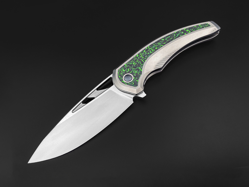 Складной нож Whale M390 Jungle Wear carbon