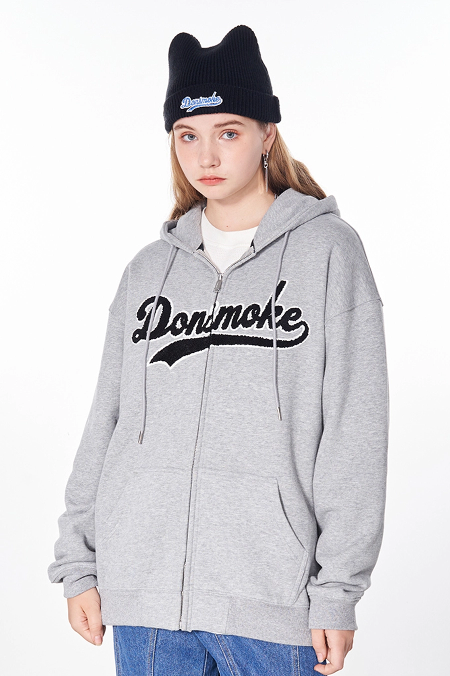 Худи DONSMOKE "Classic Logo" Oversized Zip-Hoodie