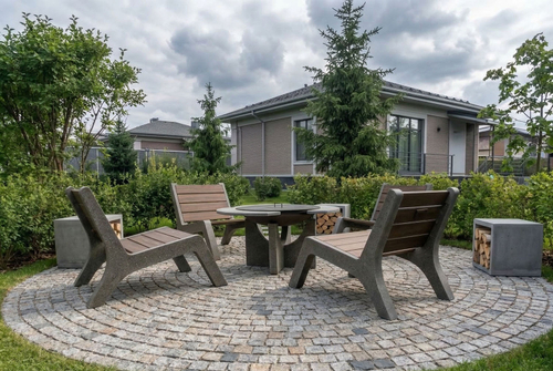 Садовое кресло CONCRETIKA C-Lounge для костровой зоны