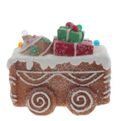 GAEM Фигурка декоративная с подсветкой "Вагончик"(3хААА,н/п), L22 W16 H19 см