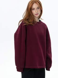 Свитшот oversize из футера