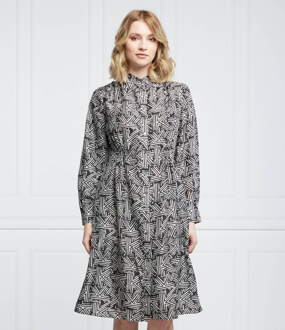 шелковое платье Karl Lagerfeld - черный(220W1300)