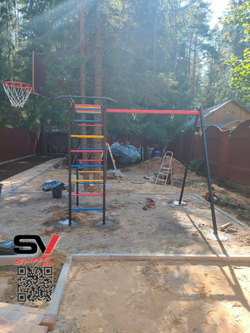 Монтаж уличного спортивно-игрового комплекса Sv Sport