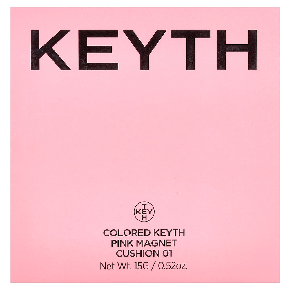 KEYTH, розовый магнитный кушон, оттенок 01 слоновая кость, 15 г (0,52 унции)