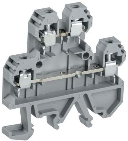 Клемма винтовая КВИ-4-2L двухуровневая 4кв.мм сер. IEK YZN30-004D-K03