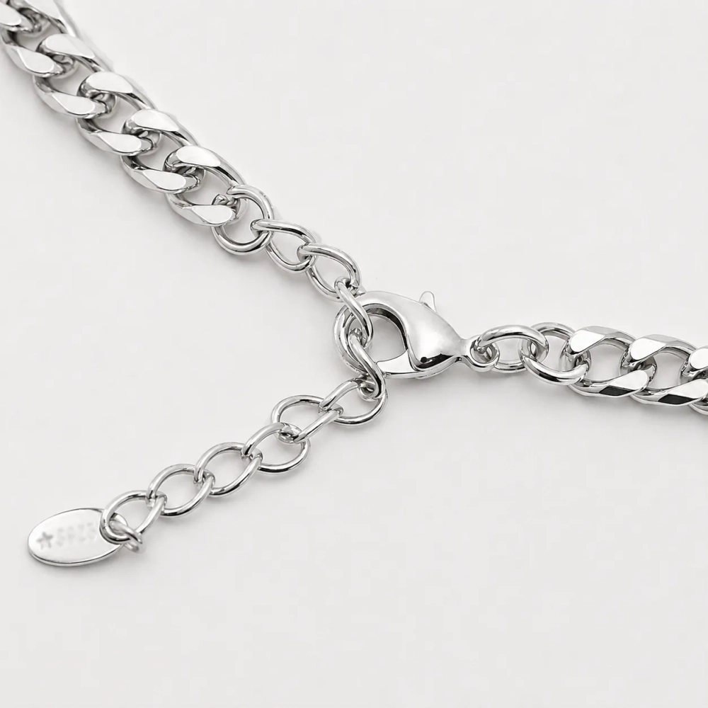 Колье Oubi Yabi «Серебряная маска» Silver