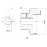 Полумуфта SGEA21D00048FG