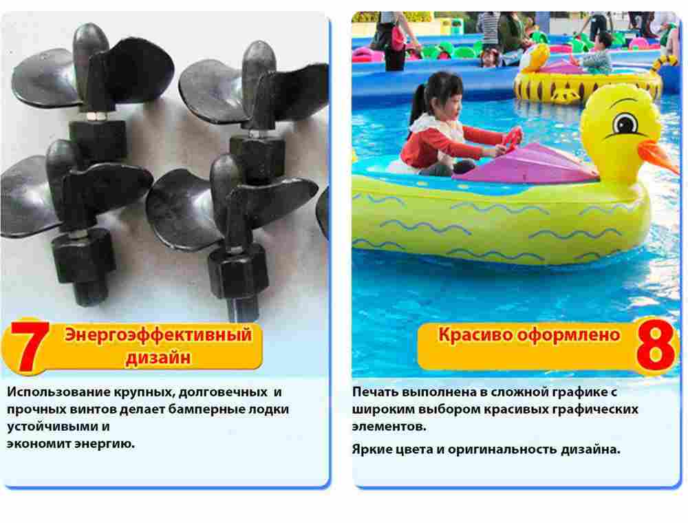 Электрическая бамперная лодка «Тигренок» на пульте