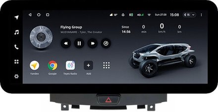 Магнитола для Infiniti EX25, EX37, QX50 2010-2017 - Teyes LUX ONE ROUND монитор 12.3" 2K QLED на Android 10, CarPlay, 4G SIM-слот