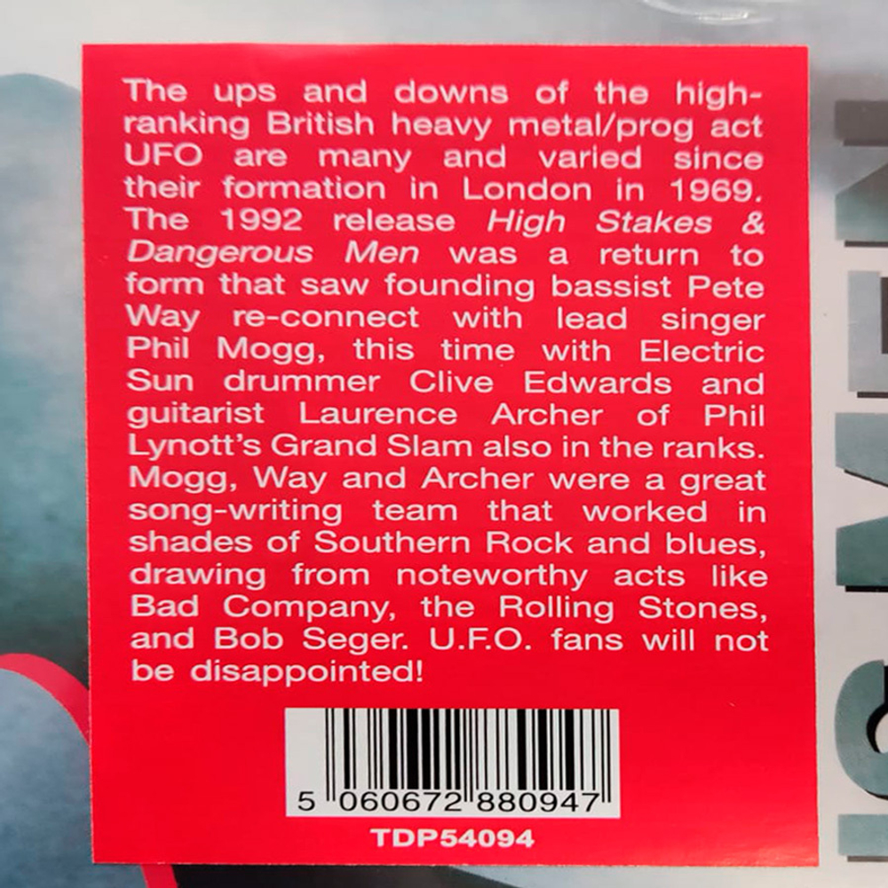 UFO / High Stakes & Dangerous Men (LP)