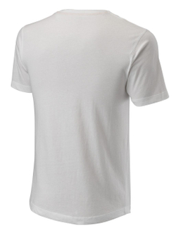 Теннисная футболка Wilson Script Eco Cotton Tee Slimfit - White