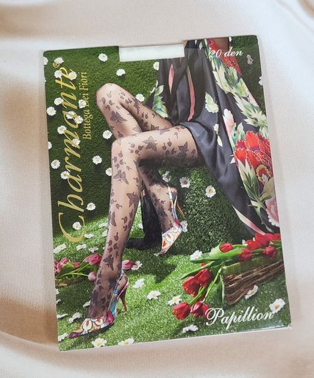 Колготки женские , белые PAPILLION 20, S/M